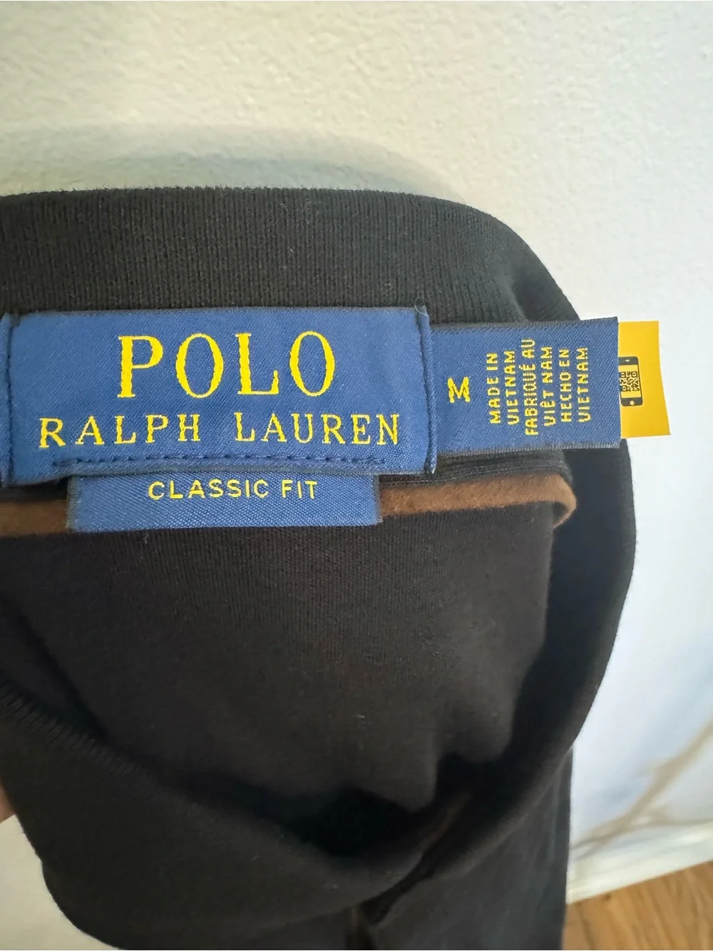 Polo Ralph Lauren Men’s Long-Sleeve Black Polo Shirt